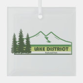 Lake District National Park Green Stripes Glas Ornament (Voorkant)