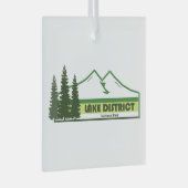 Lake District National Park Green Stripes Glas Ornament (Voorkant Rechts)