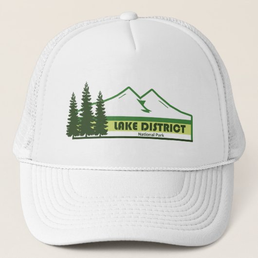 Lake District National Park Green Stripes Trucker Pet (Voorkant)