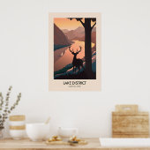 Lake District National Park Moderne Reisposter Poster (Keuken)