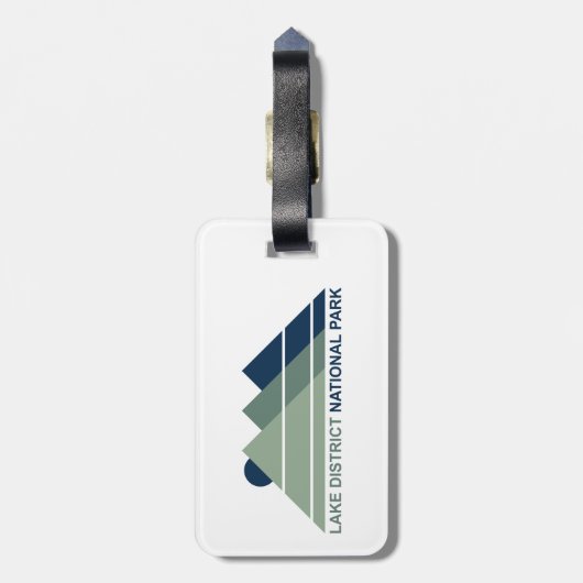 Lake District National Park Mountain Sun Bagagelabel (Achterkant verticaal)