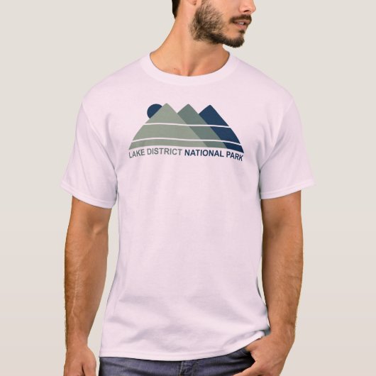 Lake District National Park Mountain Sun T-shirt (Voorkant)