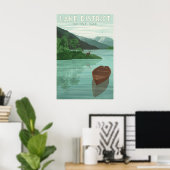 Lake District National Park Reisposter Groen Poster (Thuiskantoor)