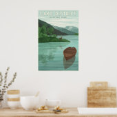 Lake District National Park Reisposter Groen Poster (Keuken)