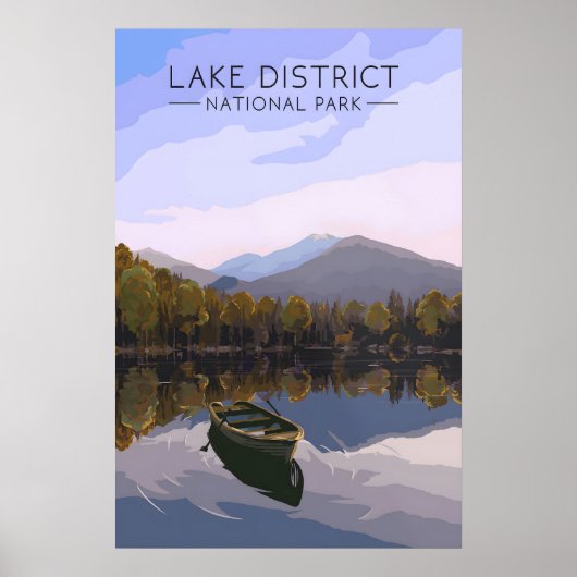 Lake District National Park Reisposter Poster (Voorkant)