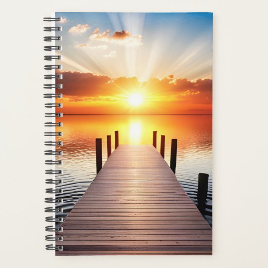 Lake Dock bij zonsopgang Planner (Voorkant)