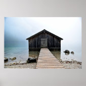 Lake Dock Boathouse Poster (Voorkant)