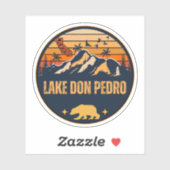 Lake Don Pedro, Californië Sticker (Vel)