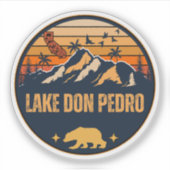 Lake Don Pedro, Californië Sticker (Voorkant)