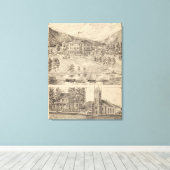 Lake Dunmore House in Salisbury Canvas Afdruk (Insitu (Houten vloer))