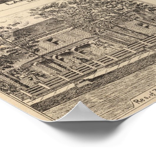 Lake Dunmore House in Salisbury Poster (Hoek)