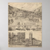 Lake Dunmore House in Salisbury Poster (Voorkant)