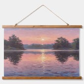 Lake During Dusk Hangend Wandkleed (Voorkant)