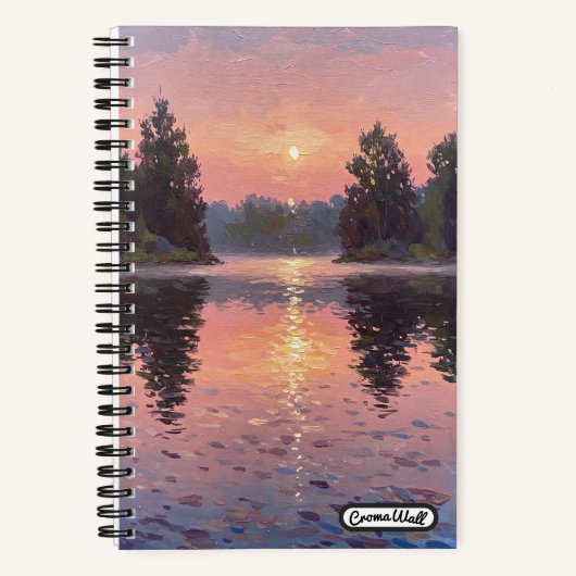 Lake During Dusk Notitieboek (Voorkant)