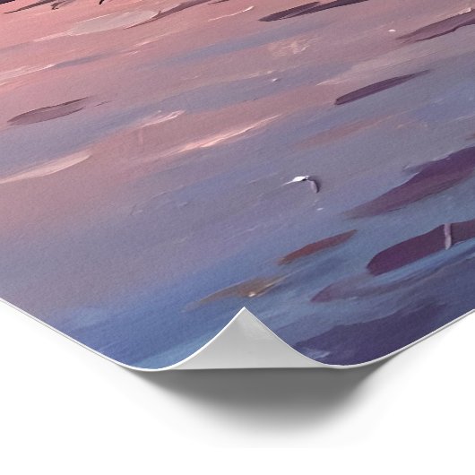 Lake During Dusk Poster (Hoek)