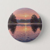 Lake During Dusk Ronde Button 5,7 Cm (Voorkant)