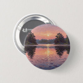 Lake During Dusk Ronde Button 5,7 Cm
