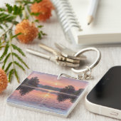 Lake During Dusk Sleutelhanger (Voorkant Rechts)