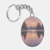 Lake During Dusk Sleutelhanger (Voorkant Links)