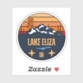 Lake Eliza, Indiana Sticker (Vel)