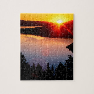Lake Emerald Bay Tahoe Sunset Legpuzzel