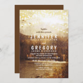 Lake en Bergen bruiloft uitnodiging (Voorkant / Achterkant)