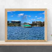 Lake Eola Fountain Orlando Florida Poster