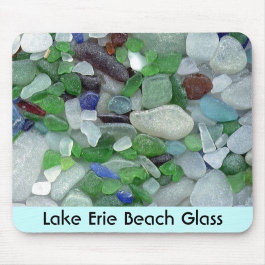 Lake Erie Beach Glass Muismat (Voorkant)