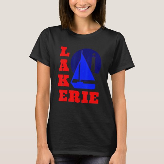 Lake Erie Boating Souvenir Family Matching Group R T-shirt (Voorkant)