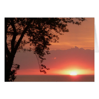 Lake Erie Brilliant Oranje Sunset