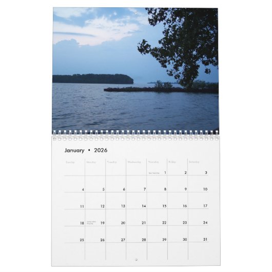 Lake Erie Calander Kalender (Jan 2026)