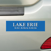 Lake ERIE - geen zout geen haaien geen zorgen Bumpersticker (Op auto)