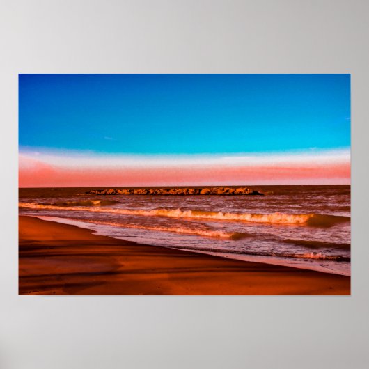 Lake Erie Horizon – Peaceful Coastal Landscape Poster (Voorkant)