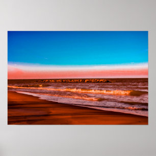 Lake Erie Horizon – Vreedzaam Kustlandschap Poster