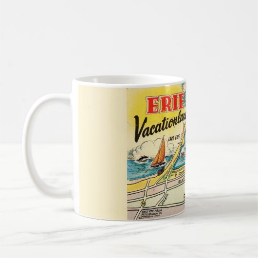 Lake Erie Kaart Mok (Links)