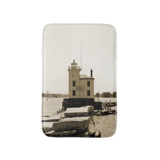 Lake Erie Lighthouse Badmat (Voorkant Verticaal)