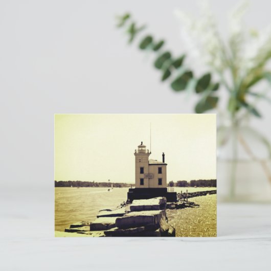Lake Erie Lighthouse Briefkaart (Staand voorkant)