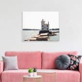 Lake Erie Lighthouse Canvas Afdruk (Insitu (Woonkamer))