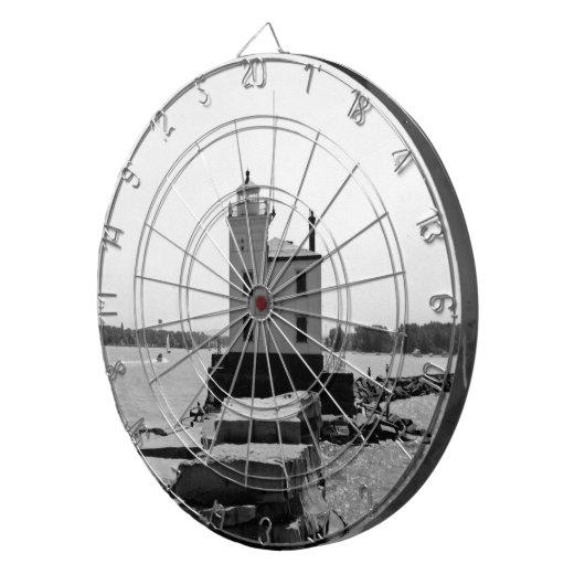 Lake Erie Lighthouse Dartbord (Voorkant Rechts)
