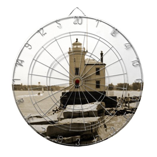 Lake Erie Lighthouse Dartbord (Voorkant)