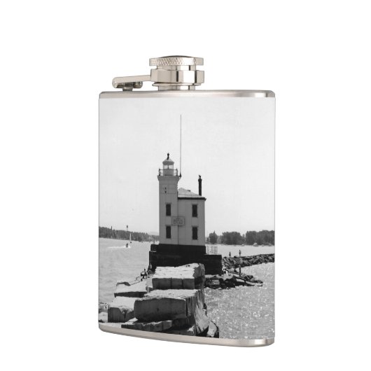 Lake Erie Lighthouse Heupfles (Links)