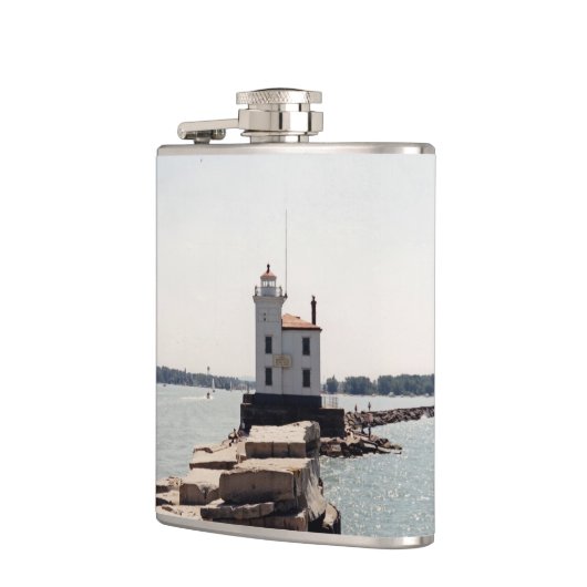 Lake Erie Lighthouse Heupfles (Links)