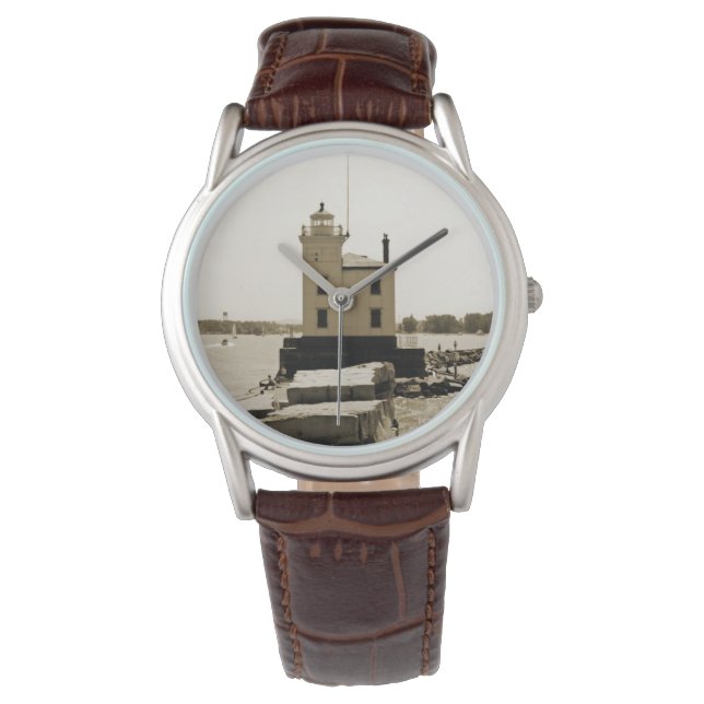 Lake Erie Lighthouse Horloge (Voorkant)