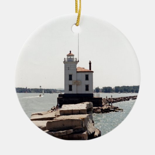 Lake Erie Lighthouse Keramisch Ornament (Voorkant)