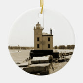 Lake Erie Lighthouse Keramisch Ornament (Voorkant)