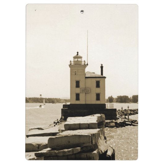 Lake Erie Lighthouse Klembord (Achterkant)