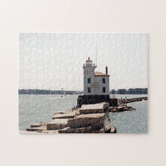 Lake Erie Lighthouse Legpuzzel (Horizontaal)