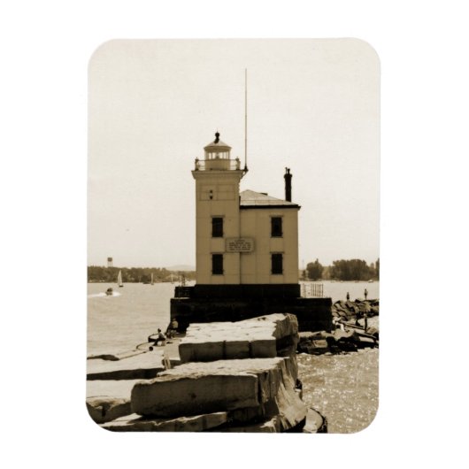 Lake Erie Lighthouse Magneet (Verticaal)