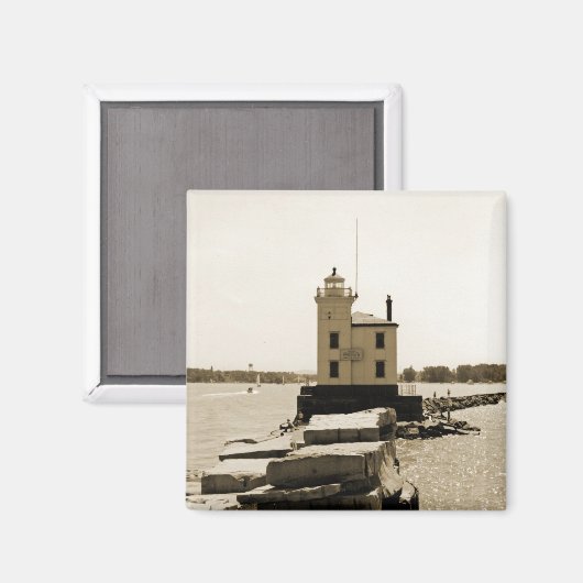 Lake Erie Lighthouse Magneet (Voorkant / Achterkant)