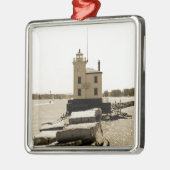 Lake Erie Lighthouse Metalen Ornament (Links)